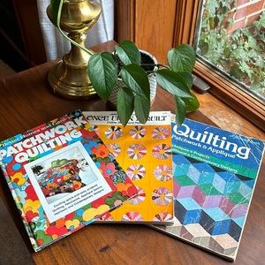 Set of 3 Vintage Quilting Books with Original Copyright Dates in the 70’s
